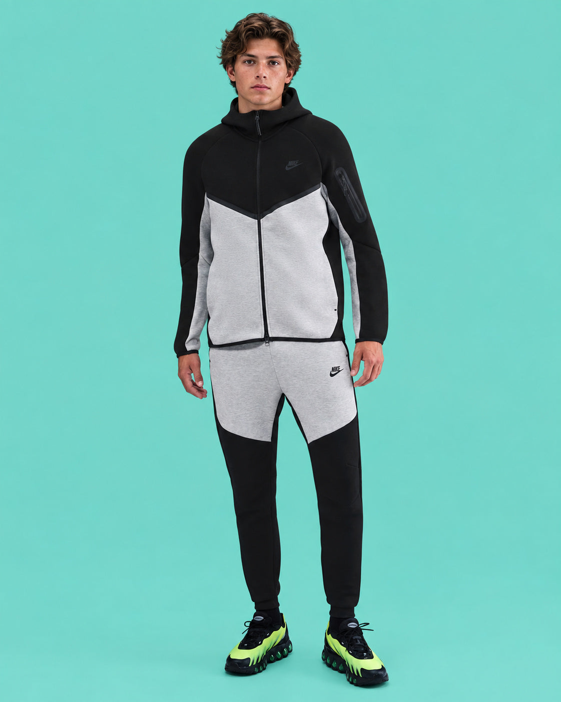 FELPA C/CAPPUCCIO NIKE TECH