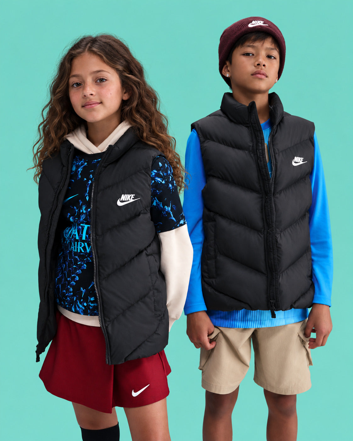 Piumino smanicato loose fit Therma-FIT