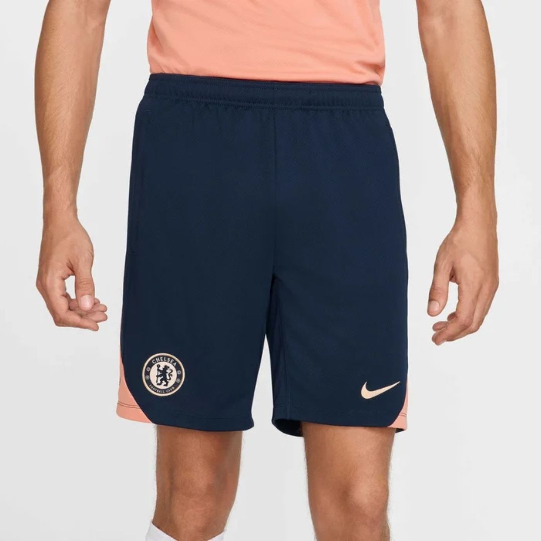 CHELSEA FC UOMO NIKE DRI-FIT STRIKE SHORTS CON ZIP SE