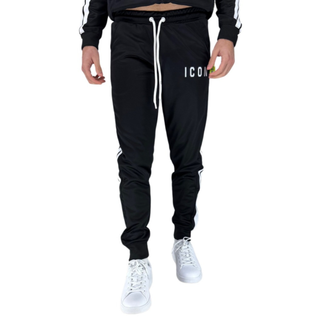 Jogger Icon con Logo e Bande Laterali in Triacetato