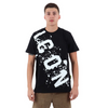 T-shirt Icon con Logo Traversale a Schizzi