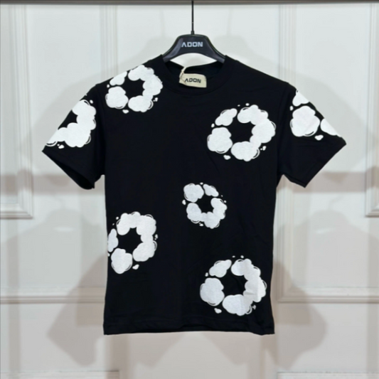 T-shirt Floreale Stampa All Over