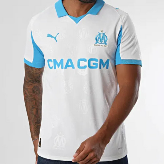 MAGLIA GIOCO CALCIO OLYMPIQUE MARSEILLE HOME JERSEY REPLICA