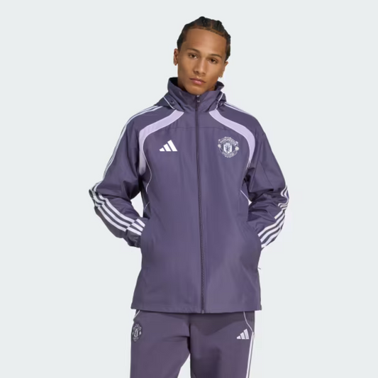 GIACCA A VENTO CON CAPPUCCIO CALCIO MANCHESTER UTD FC UBP WB69