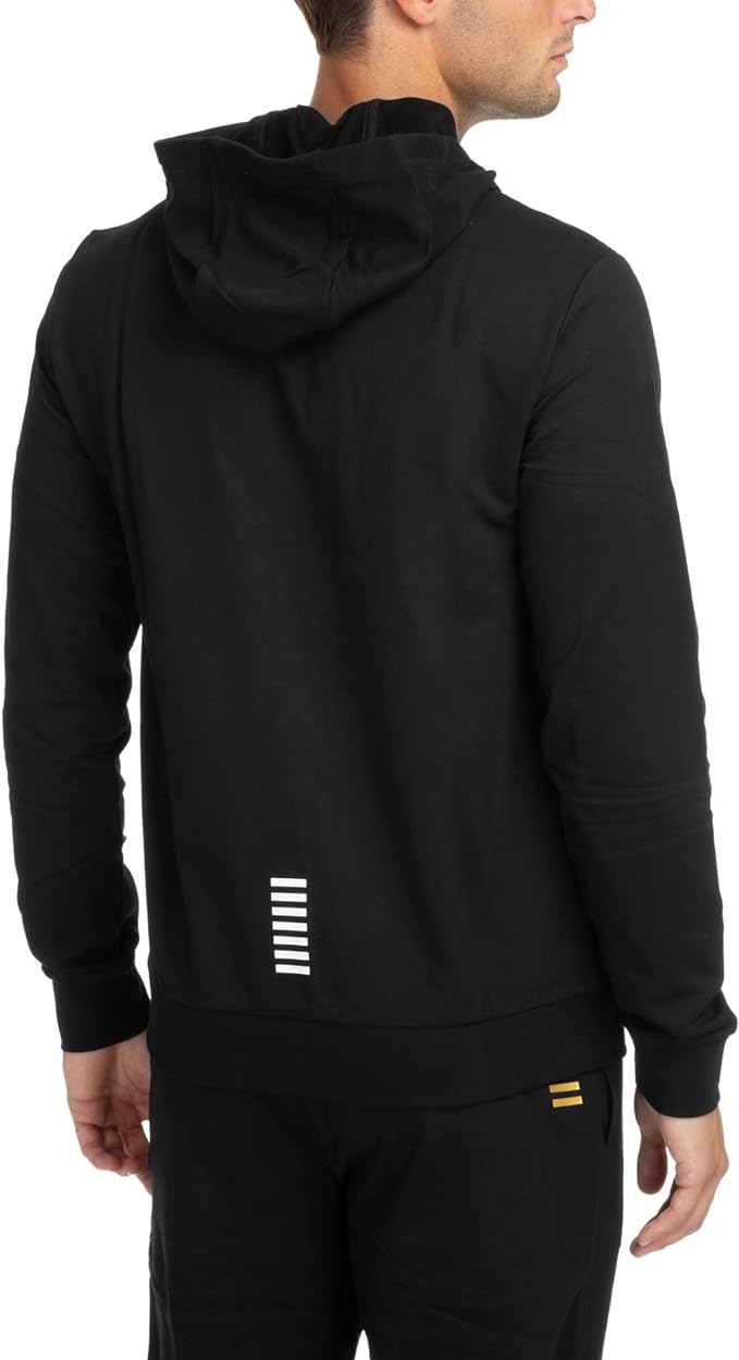 FELPA EA7 Felpa Core Identity con cappuccio NERO